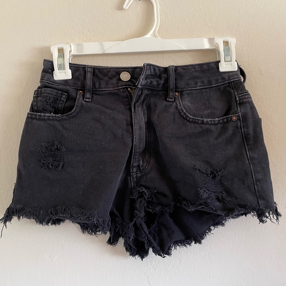 Black high rise festival shorts